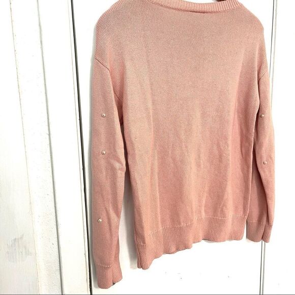 St. John Bay pearl beaded detail pullover sweater - Picture 4 of 6